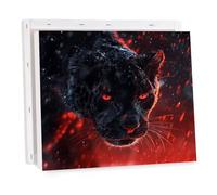 Pintar por Numeros Adultos Animal DIY Pintar por Numeros con Marco, Leopardo 2 Paint by Number Kits con Pinceles y Pigmento Acrílico, Manualidades Adultos Regalo Mujer, Decoracion Hogar 20x20cm 0k-51