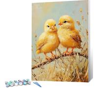 Pintar por Numeros Adultos Animal Paint by Numbers Adult Pato Juego De Arte Diy, Cuadros para Pintar por Numeros 90x120 Lienzos con Pinceles y Pintura Acrílica, Decoracion Hogar, Sin Marco 0j-747