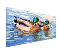 Pintar por Numeros Adultos Animal Pintar por Numeros con Marco Pato Manualidades Adultos DIY Colores Lienzos Kit de Pintura al Óleo con Pinceles y Acrilicos, para Decoracion Hogar 100x200cm k-1299