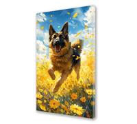 Pintar por Numeros Adultos Animal, Pintar por Numeros Perro, Manualidades Lienzos para Paint by Numbers, DIY Kit con Pinceles Pigmento Acrílico, Decoración de Pared del Hogar 90x180 cm sin Marco L354