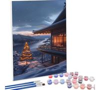 Pintar por Numeros Adultos áRbol Paisaje, Cuadros por Numeros Pigmento Acrílico, DIY Paint by Number Kit Manualidades Adultos, Decor para el Hogar de pared, Regalo 90 x 120 cm , Sin Marco PjY994 1-3