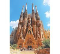 Pintar por Numeros Adultos Barcelona Paint by Numbers Adult Santa Iglesia Cuadros para Pintar por Numeros DIY Lienzos Pintura Kit Manualidades Adultos Para Decoración Hogar 80x120cm Sin Marco Z-610U