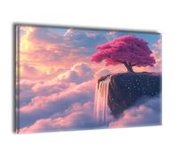 Pintar por Numeros Adultos Caer Cielo Pintar por Numeros con Marco, DIY Kit Manualidades Adultos con Pinceles y Pigmento Acrílico, Otoño Halloween Cuadros Decoracion Salon Modernos 70x90cm J-y--1305