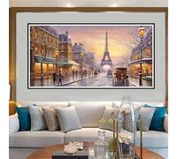 Pintar por Numeros Adultos Calle Pintar por Numeros Niños Principiantes Arquitectura El Arte de Crearte, DIY Kit de Pintura por Numeros con Acrílicas, Regalos Originales para Mujer 50x100cm-W181