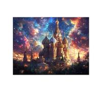 Pintar por Numeros Adultos Catedral de San Basilio Cuadros Pintar por Numeros Kit Manualidades Adultos con Pintura Acrilica Pinceles Lienzo Dreamyy 80x60CM Cuadros Decoracion Salon Modernos LZYH-7884
