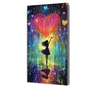 Pintar por Numeros Adultos chica Amar, Niños DIY Paint by Numbers, Cuadros para Pintar por Numeros para Principiantes, Incluye Lienzo, Pincel, Pigmento Acrílico, Decor para El Hogar, 100x200cm D-450