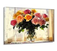 Pintar por Numeros Adultos Color Rosa, Pintar por Numeros sin Marco, DIY Kit Pintura Creative para Manualidades Adultos con Pinceles y Pigmento, Cuadros Decoracion Hogar, Regalo Mujer 30x40cm L-g-302