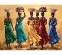 Pintar por Numeros Adultos Colorida Mujer, Kit de Pintura por Numeros Principiantes, DIY Paint by Numbers, Manualidades Adultos con Pinceles y Pigmentos, Regalo Mujer, Decoracion Hogar 30x40cm YT6-930