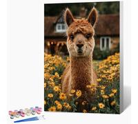 Pintar por Numeros Adultos con Marco Lindo, Pintar por Numeros Animal, DIY Manualidades Adultos, Paint by Numbers Kit con Pinceles y Pinturas Acrílicas, Decoracion Habitacion, Regalos 100x135cm 0-8969