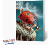 Pintar por Numeros Adultos con Marco Planta, Pintar por Numeros Animal, DIY Manualidades Adultos, Paint by Numbers Kit con Pinceles y Pinturas Acrílicas, Decoracion Habitacion, Regalos 90x110cm 0-6017