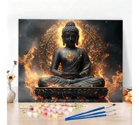 Pintar por Numeros Adultos Creencia Kit Manualidades Adultos Zen Pintar por Numeros para Principiantes, DIY Paint by Numbers Kit con Pinceles y Pigmento, Regalo Mujer,Decoracion Hogar 135x100cm W6-930