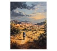 Pintar por Numeros Adultos Desierto DIY Cuadros Decoracion Salon Modernos Ciudad, Cuadros para Pintar por Numeros Niños 50 x 70 cm, Kit Manualidades Adultos para Regalo Mujer Decoracion Pared LSJ-6986