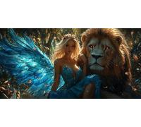 Pintar por Numeros Adultos, DIY Grande Pintura por Números Manualidades Adultos, Kit de Pintura al óleo Lienzo para con Pinceles, Pigmento Acrílico Decoración, Il Leone 70x140cm (sin marco) J0L-413