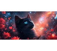 Pintar por Numeros Adultos, DIY Grande Pintura por Números Manualidades Adultos, Kit de Pintura al óleo Lienzo para con Pinceles, Pigmento Acrílico Decor, Il Cielo Stellare 60x120cm (sin marco) J0L299