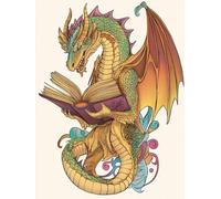 Pintar por Numeros Adultos, DIY Pintura por Números, Paint by Numbers con 3 Pinceles y Pigmento Acrílico, Manualidades Adultos Kit óleo de Lienzo 20x30cm, Decor Hogar dragón Dibujos animados L0-828