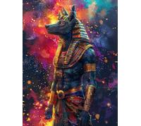 Pintar por Numeros Adultos Egipto, Cuadros para Pintar por Numeros íDolo DIY Pintura por Numeros Kit Manualidades, con Pinceles y Pinturas Acrilicos para Decor Hogar Pared regalo 30x40cm (Sin Marco)