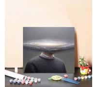 Pintar por Numeros Adultos Estrella Pintar por Numeros Hombre Paint by Numbers, DIY Manualidades Adulto, Kit de Peinture sur Toile Couleur con Accesorios, Decoración Del Hogar 60x60cm Sin Marco F-55DN