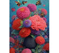 Pintar por Numeros Adultos Flor, Animal Cuadros para Pintar por Numeros, Manualidades Adultos Kit, DIY Paint by Numbers con Pinceles y Pinturas Acrílicas, Regalo, Home Decoration, 100x135cm 1-6685