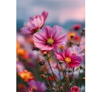 Pintar por Numeros Adultos Flor, DIY Pintar por Numeros Manualidades Adultos Planta, Paint by Numbers kits con Pinceles y Pinturas Acrílicas, Decoracion Pared, Decoracion Primavera, 90x110cm 6-5769