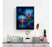 Pintar Por Números Adultos Flor Flores, DIY Pintura por Números Kit para Principiantes y Niños Edades 8-12, con Pinceles Pintura Acrilica Manualidades Decor Hogar Pared 60x90cm PjY10161 N-U