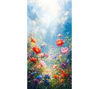 Pintar por Numeros Adultos, flor Pastoral Diamond Painting, Manualidades Adultos, Manualidades Niños 10 Años, Paint by Numbers Adult, Kits de Pintura con Pinceles Acrílicas 40x80cm (sin marco) O-338