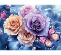 Pintar por Numeros Adultos flor Pintura Acrilica 60x80cm Cuadros para Pintar por Numeros, Kit Manualidades Adultos animal Paint by Numbers, Decoracion Hogar Pared, Regalo Mujer, Without Frame m-200