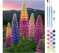 Pintar por Numeros Adultos Flor, Planta Pintar por Numeros 70x100cm Lienzo Sin Marco, 1pcs DIY Paint by Numbers 3 Pinceles y Pigmento Acrílico, Cuadros Decoracion Salon Modernos, Regalo Mujer,Model597