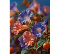 Pintar por Numeros Adultos Flor, Planta Pintar por Numeros Niños, DIY Cuadros Manualidades Adultos Kits, Paint by Numbers con Pinceles y Pinturas Acrílicas, Regalo, Decoracion Otoño, 50x70cm 8-9898