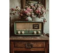 Pintar por Numeros Adultos Flor, Retro Pintar por Numeros Niños, DIY Cuadros Manualidades Adultos Kits, Paint by Numbers con Pinceles y Pinturas Acrílicas, Regalo, Decoracion Otoño, 30x40cm 6-4025