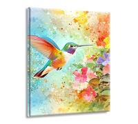 Pintar por Numeros Adultos Flores frescas Aves, Pintar por Numeros sin Marco, DIY Kit Pintura Creative para Manualidades Adultos con Pinceles y Pigmento, Cuadros Decoracion Hogar 25x35cm L-g-174