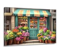 Pintar por Numeros Adultos Flores frescas Puerta, Pintar por Numeros sin Marco, DIY Kit Pintura Creative para Manualidades Adultos con Pinceles y Pigmento, Cuadros Decoracion Hogar 25x35cm L-g-152