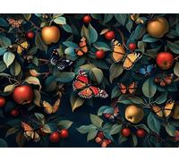 Pintar por Numeros Adultos fruta Mariposa, DIY Painting by Numbers Kits, Pintura por Números Cuadros DIY, con Pinceles, Pinturas Acrílicas, Kit Completo para Painting, Decoración 20 x 30 cm 0F-882