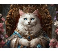 Pintar por Numeros Adultos gato, DIY flor Cuadros para Pintar por Numeros Niños, Kit de Pintura al óleo de Lienzo con 3 Pinceles y Pigmento Acrílico, Home Wall Room Decor, Regalo Mujer, 30X40CM