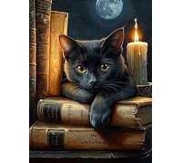 Pintar por Numeros Adultos Gato Pintar por Numeros Niños 6 Años, DIY Manualidades Paint by Numbers Libros, Kit de Pintura con Pinceles y Pigmento Acrílico, Decoración del Hogar Regalo 80x100cm Y2-488