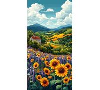 Pintar por Numeros Adultos Girasol Pintura Acrilica 60x120cm x-413