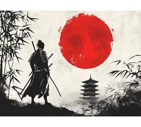 Pintar por Numeros Adultos Guerrero Pintar por Numeros Niños 6 Años, DIY Manualidades Paint by Numbers Japón, Kit de Pintura con Pinceles y Pigmento Acrílico, Decor del Hogar Regalo 20x30cm Y2-980