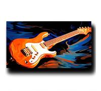 Pintar por Numeros Adultos Guitarra Pintar por Numeros Niños Instrumento musical Kit Manualidades Adultos, Cuadros para Pintar por Numeros 50X100cm, Cuadros Decorativos Hogar Regalos para Mujer 4w-1-O