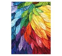 Pintar por Numeros Adultos Hoja DIY Paint by Numbers Adult Naturaleza, Manualidades Adultos Color Cuadros por Numeros 80 x 60CM, Kit Pintura Lienzos para Pintar Niños, Decoracion Pared model-8026