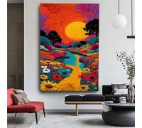 Pintar por Numeros Adultos Japón Paint by Numbers Adult Guerrero Cuadros para Pintar por Numeros 50x100cm Lienzos con 3 Pinceles e Pigmento Acrílico, Decoracion Hogar Pared Habitacion, -fu1034u