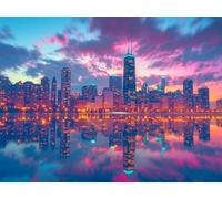 Pintar por Numeros Adultos, Kit de Pintura al óleo de Lienzo DIY Para Adulto Principiantes, Pintura por Numeros Adultos con Pinceles Pigmento, Manualidades Adultos 50 x 60 cm Ciudad arquitectura 0F-52