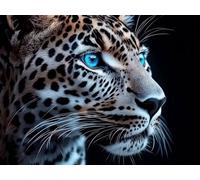 Pintar por Numeros Adultos Leopardo Pintar por Numeros Niños 6 Años, DIY Manualidades Paint by Numbers Animales, Kit de Pintura con Pinceles y Pigmento Acrílico, Decor del Hogar Regalo 20x30cm Y2-966