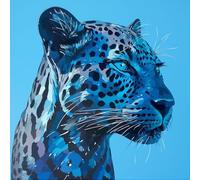 Pintar Por Numeros Adultos leopardo, Pintar Por Numeros NiñOs animal, DIY Pintura Acrilica Manualidades Adultos Set Para Regalos Originales Para Mujer, Cuadros Decoracion Salon Modernos 100x100cm 3-63
