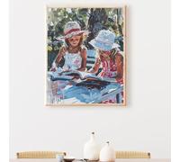 Pintar por Numeros Adultos Libro Mujer, Cuadros por Numeros Pigmento Acrílico, DIY Paint by Numbrs Kit Manualidades Adultos, Decor para el Hogar de pared, Regalo 90x120cm Sin Marco PjY7502 M-1