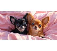 Pintar por Numeros Adultos, Lindo perro Pintura por Numeros Kit, DIY Paint by Numbers, con 3 Pinceles y Pigmento Acrílico, para Decoración del Hogar, Regalos femeninos, Sin Marco - 200x100cm s-469