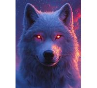 Pintar por Numeros Adultos Lobo Paint by Numbers Adult Animal Cuadros para Pintar por Numeros Retro DIY Lienzos Pintura Kit Manualidades Adultos Para Decoración Del Hogar 50x80cm Sin Marco 0-3000