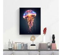 Pintar Por Números Adultos Medusa Animal, DIY Pintura por Números Kit para Principiantes y Niños Edades 8-12, con Pinceles Pintura Acrilica Manualidades Decor Hogar Pared 100 x 135cm PjY10133 N-U