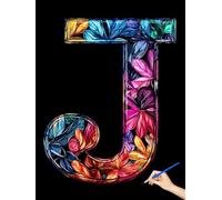 Pintar por Numeros Adultos Moderno Pintar con Numeros Adultos Carta Paint by Numbers Adult, DIY Kit Pintura con Pinceles Pigmento Acrílico Regalos Originales para Mujer Decor Sin Marco 60x80cm N-59