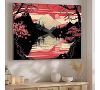 Pintar por Numeros Adultos Monte Fuji, DIY Pintura por Números, Pintura al óleo de Lienzo Kit Manualidades Niños para con Pinceles Pigmento Acrílico, Decoración de Familiares 40x50cm, JapóN J-173