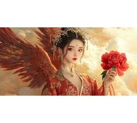 Pintar por Numeros Adultos, Mujer ángel Pintura por Numeros Kit, DIY Paint by Numbers, con 3 Pinceles y Pigmento Acrílico, para Decoración del Hogar, Regalos femeninos, Sin Marco - 180x90cm s-882