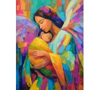 Pintar por Numeros Adultos, Mujeres E Hijos, DIY Painting by Numbers Kits, Cuadros para Pintar Colorear por Numeros Pinturas Acrilicos con Pinceles, Decoración Hogar Pared 50x65cm (Sin Marco) Q-633